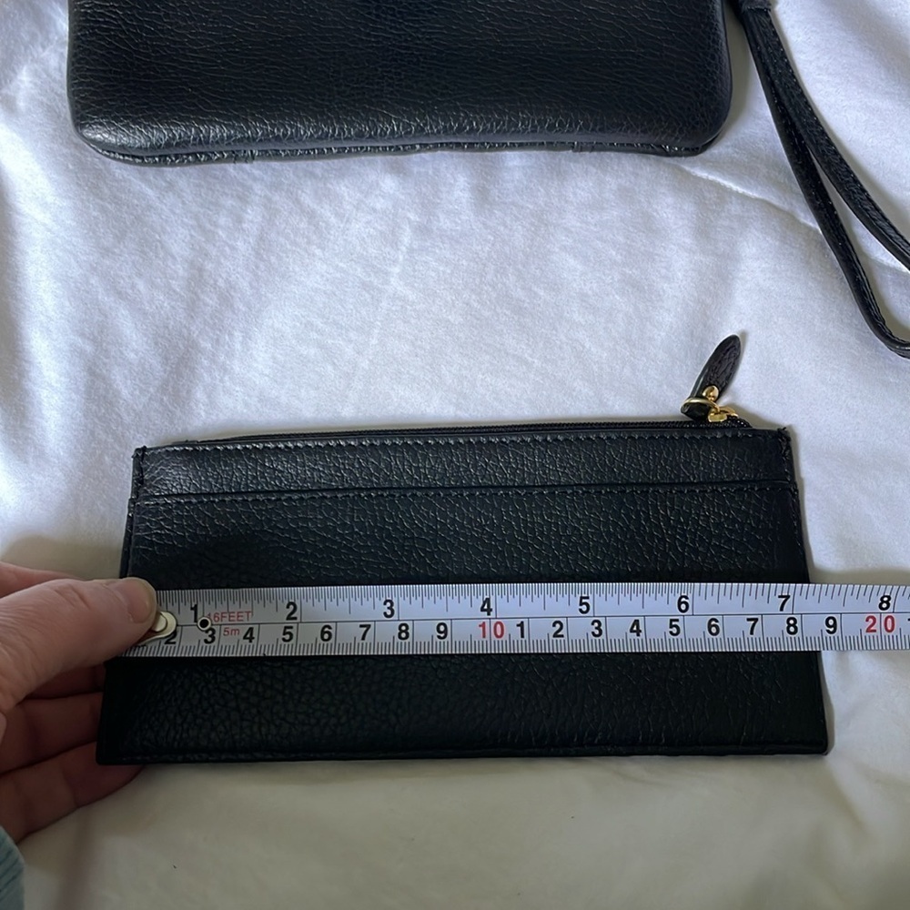 Lodis |Black|Olivia|Leather |Pebbled|Wristlet|Removable Card Stacker Insert|NWOT - Picture 15 of 16